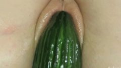 Too Much Cum! I Puked Lol. Cucumber Play And Sloppy Bj